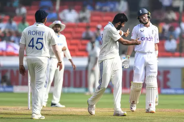 Bumrah penalized for intentionally obstructing Ollie Pope’s path during the 1st Test.