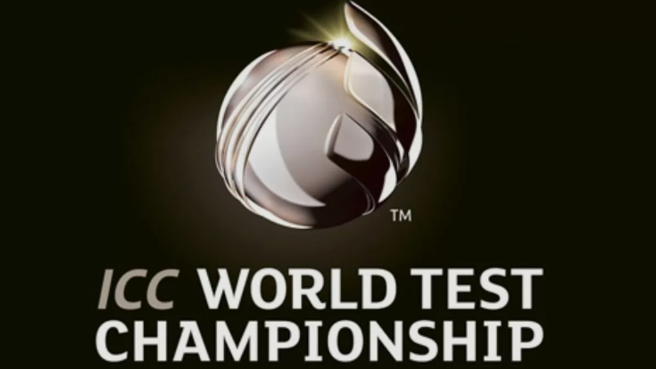 Illustration representing the ICC World Test Championship Points Table (2023-2025) with India claiming the top spot.