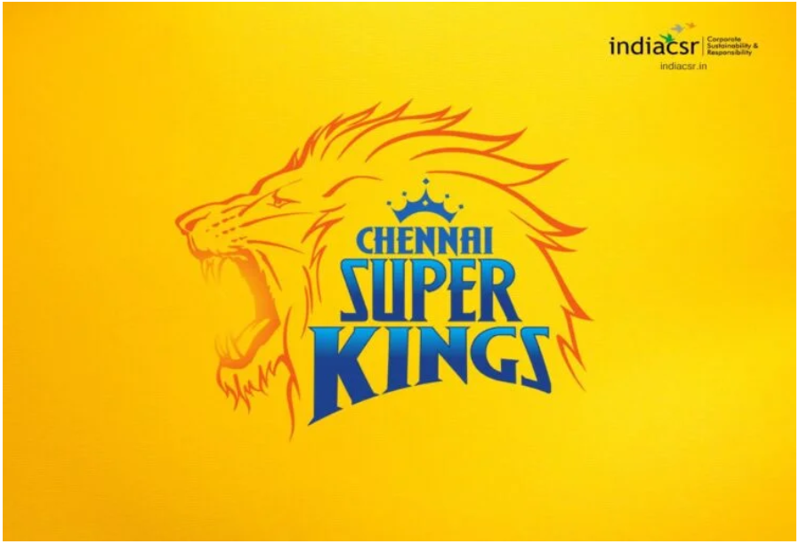 A graphic displaying the schedule for Chennai Super Kings matches in the TATA IPL 2024.