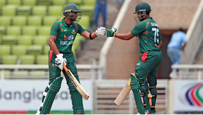 T20 World Cup 2024 : Najmul Hossain hopes to leverage the experience of Shakib and Mahmudullah at the T20 World Cup.