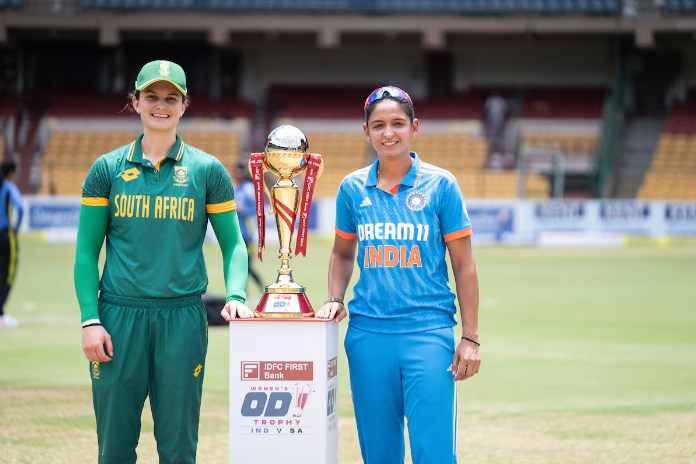 Smriti Mandhana celebrates her maiden ODI century against South Africa Women, while Asha Sobhana impresses on her debut, helping India Women secure victory.