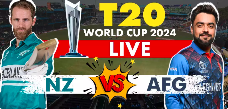 T20 World Cup 2024 : Rashid and Fazalhaq as well as Gurbaz has helped Afghanistan to secure a victory against New Zealand